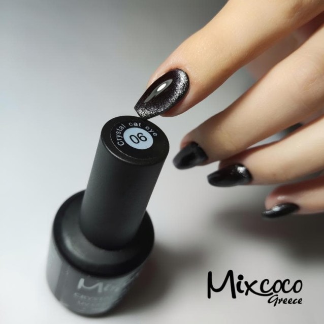 Mixcoco Ημιμόνιμο Βερνίκι Νυχιών Crystal Cat eye 06 15ml