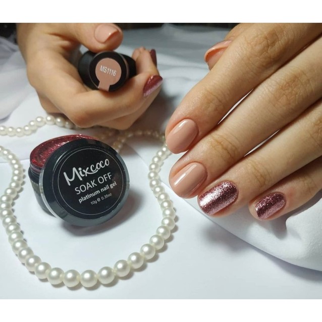Mixcoco Ημιμόνιμο Βερνίκι Νυχιών MS 1116 Nude Σομόν 15ml