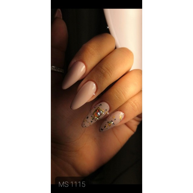 Mixcoco Ημιμόνιμο Βερνίκι Νυχιών MS 1115 Nude Καφέ 15ml