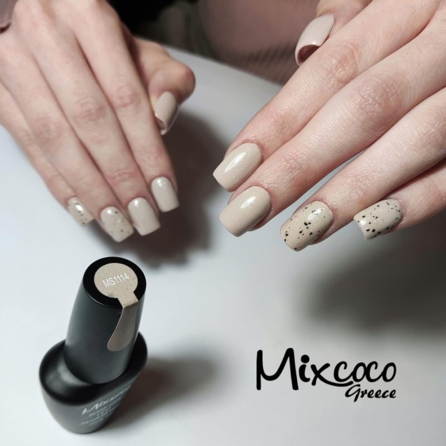 Mixcoco Ημιμόνιμο Βερνίκι Νυχιών MS 1114 Θερμό της Άμμου 15ml