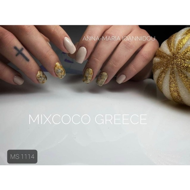 Mixcoco Ημιμόνιμο Βερνίκι Νυχιών MS 1114 Θερμό της Άμμου 15ml