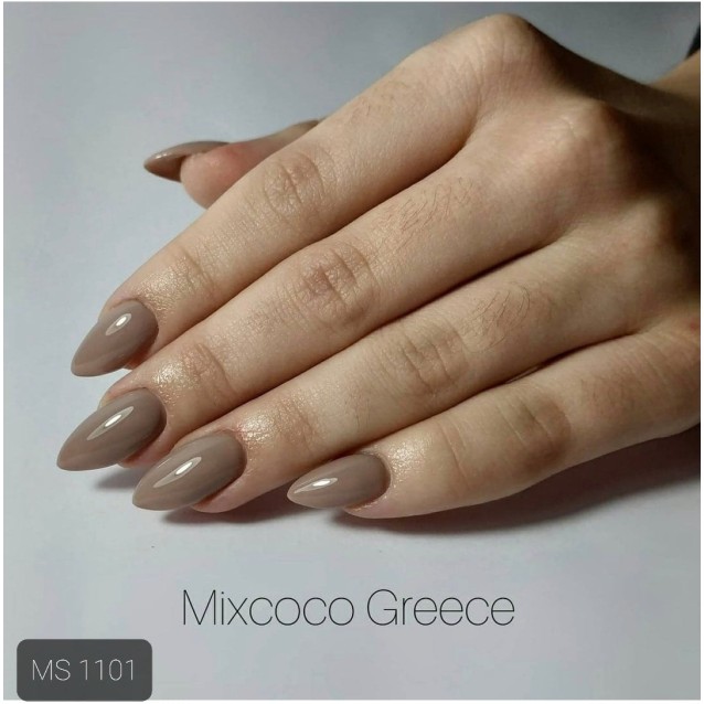 Mixcoco Ημιμόνιμο Βερνίκι Νυχιών MS 1101 Latte 15ml