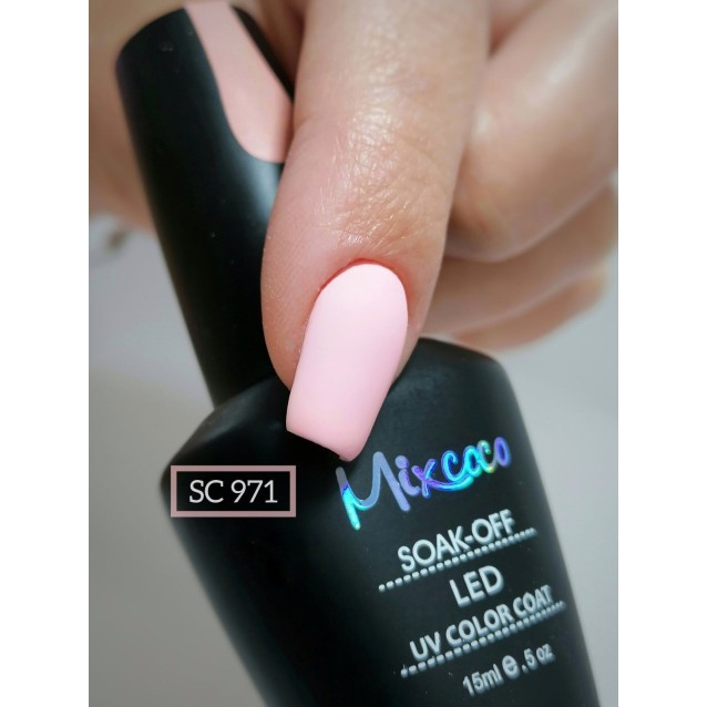 Mixcoco Ημιμόνιμο Βερνίκι Νυχιών SC 971 Ροζ Ανοιχτό 15ml