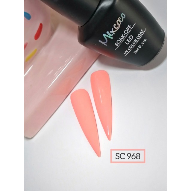 Mixcoco Ημιμόνιμο Βερνίκι Νυχιών SC 968 Σομόν Ανοιχτό 15ml