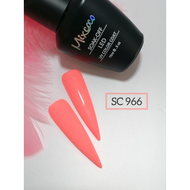 Mixcoco Ημιμόνιμο Βερνίκι Νυχιών SC 966 Σομόν 15ml