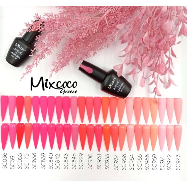 Mixcoco Ημιμόνιμο Βερνίκι Νυχιών SC 934 Κοραλί 15ml