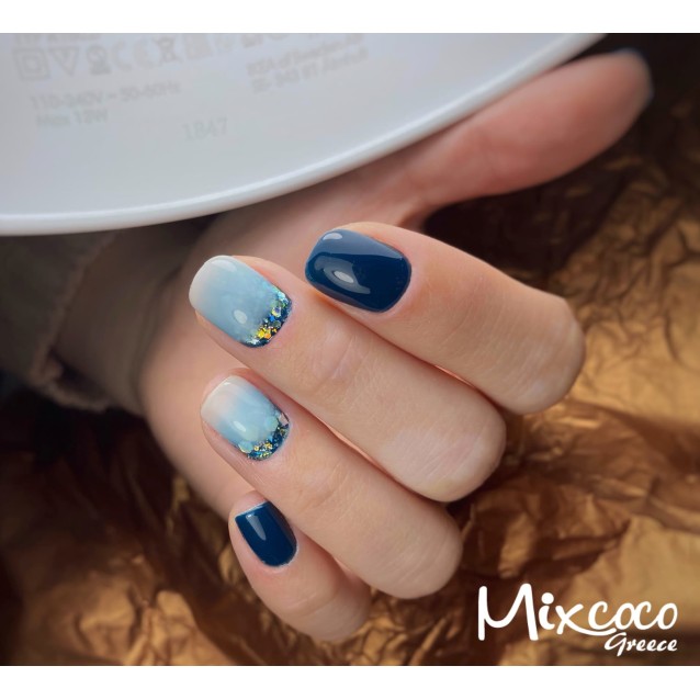 Mixcoco Ημιμόνιμο Βερνίκι Νυχιών MS 1247 Πετρόλ Σκούρο 15ml