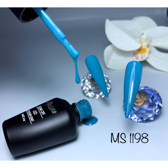 Mixcoco Ημιμόνιμο Βερνίκι Νυχιών MS 1198 Τιρκουάζ Σκούρο 15ml