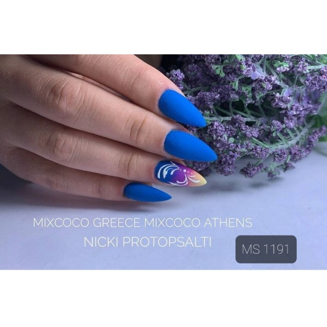 Mixcoco Ημιμόνιμο Βερνίκι Νυχιών MS 1191 Μπλε Ρουά 15ml