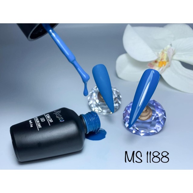 Mixcoco Ημιμόνιμο Βερνίκι Νυχιών MS 1188 Πετρόλ Ανοιχτό 15ml