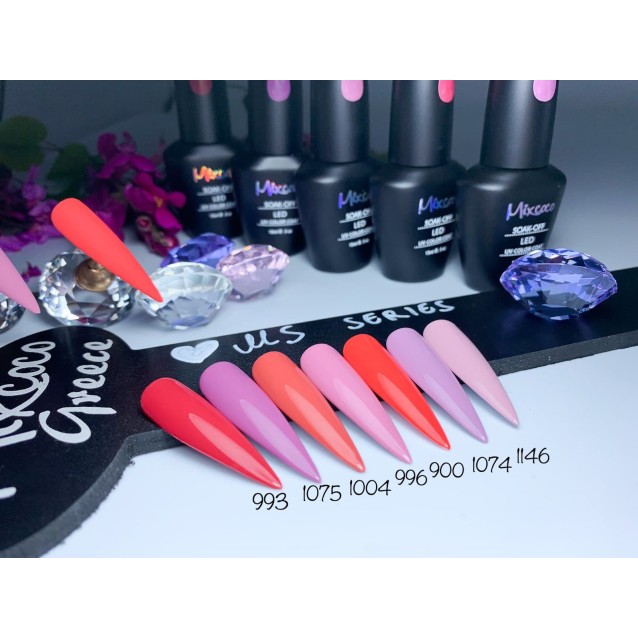 Mixcoco Ημιμόνιμο Βερνίκι Νυχιών MS 1075 Θερμό Λιλά 15ml