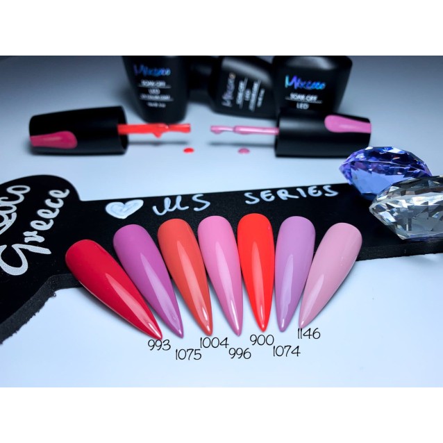 Mixcoco Ημιμόνιμο Βερνίκι Νυχιών MS 1075 Θερμό Λιλά 15ml