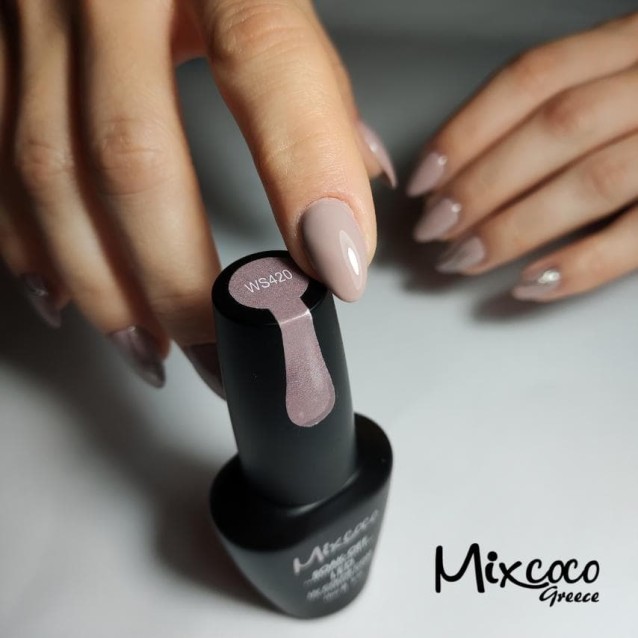 Mixcoco Ημιμόνιμο Βερνίκι Νυχιών WS 420 Nude Μπεζ 15ml