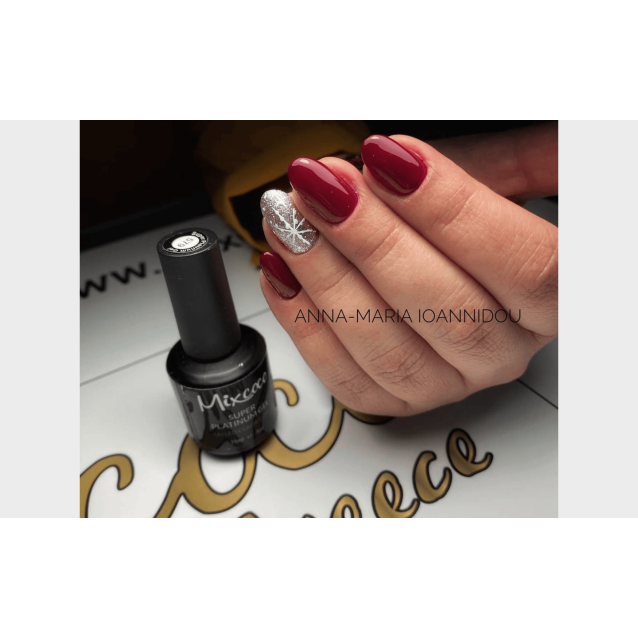 Mixcoco Ημιμόνιμο Βερνίκι Νυχιών MS 1066 Βυσσινί 15ml