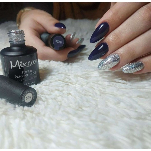 Mixcoco Ημιμόνιμο Βερνίκι Νυχιών WS 350 Μπλε Βιολετί 15ml