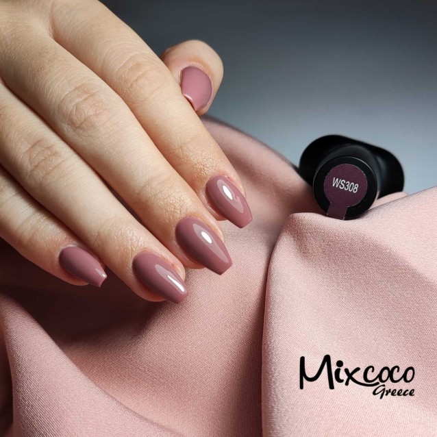 Mixcoco Ημιμόνιμο Βερνίκι Νυχιών WS 308 Ανοιχτό Σάπιο Μήλο 15ml