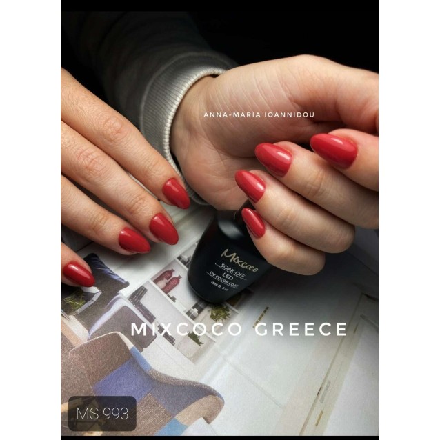 Mixcoco Ημιμόνιμο Βερνίκι Νυχιών MS 993 Κεραμιδί 15ml