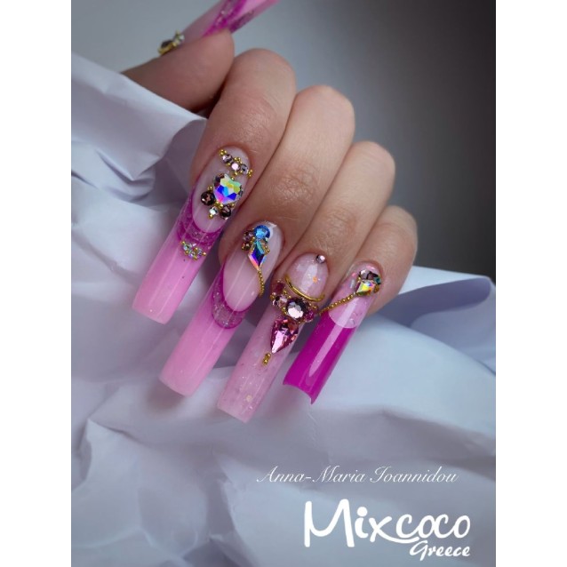 Mixcoco Ημιμόνιμο Βερνίκι Νυχιών SC 504 Φούξια Μωβ 15ml