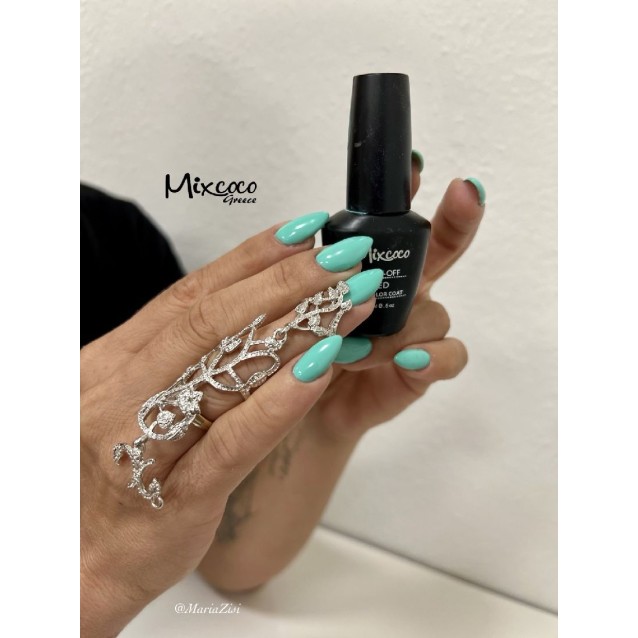 Mixcoco Ημιμόνιμο Βερνίκι Νυχιών SC 258 Τιρκουάζ 15ml