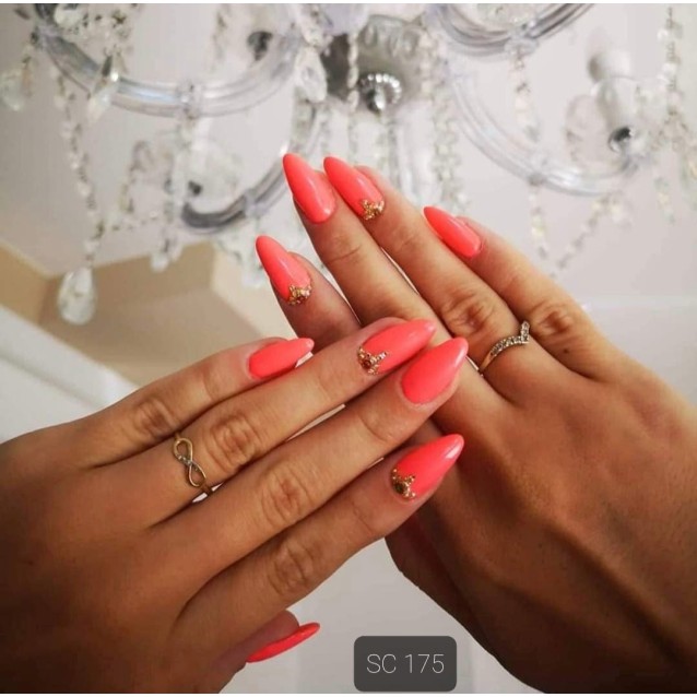 Mixcoco Ημιμόνιμο Βερνίκι Νυχιών SC 175 Fluo Κοραλί 15ml