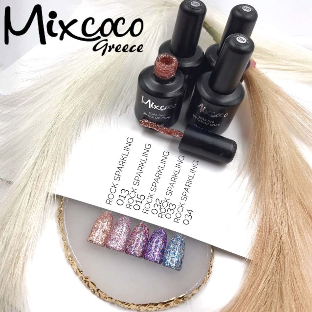 Mixcoco Ημιμόνιμο Βερνίκι Νυχιών Rock Sparkling Gel 32 Color Φούξια 15ml