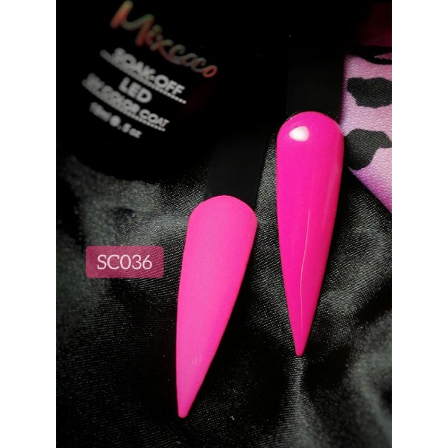 Mixcoco Ημιμόνιμο Βερνίκι Νυχιών SC 036 Fluo Φούξια 15ml