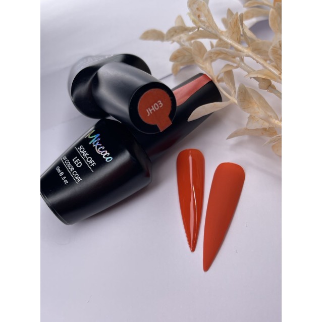 Mixcoco Ημιμόνιμο Βερνίκι Νυχιών JH 03 Πορτοκαλί 15ml