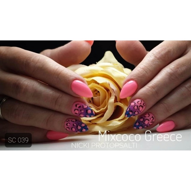 Mixcoco Ημιμόνιμο Βερνίκι Νυχιών SC 039 Fluo Ροζ 15ml