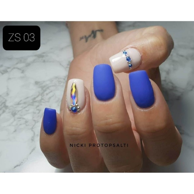 Mixcoco Ημιμόνιμο Βερνίκι Νυχιών ZS 003 Purple Flavor Μπλε Μωβ Ανοιχτό 15ml