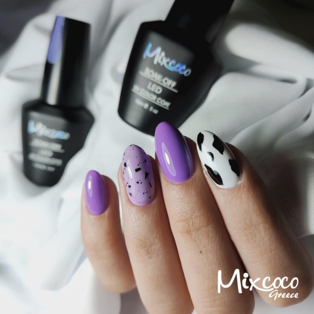 Mixcoco Ημιμόνιμο Βερνίκι Νυχιών ZS 002 Purple Flavor Βαθύ Λιλά 15ml