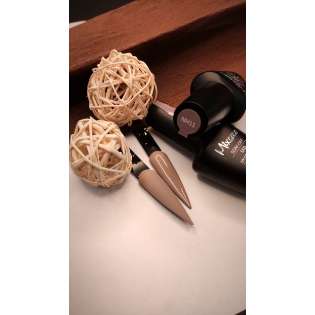 Mixcoco Ημιμόνιμο Βερνίκι Νυχιών NH 011 Grey Flavor Καπουτσίνο 15ml