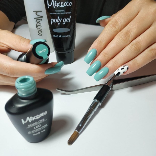 Mixcoco Ημιμόνιμο Βερνίκι Νυχιών NH 010 Grey Flavor Γκρι Της Μέντας 15ml