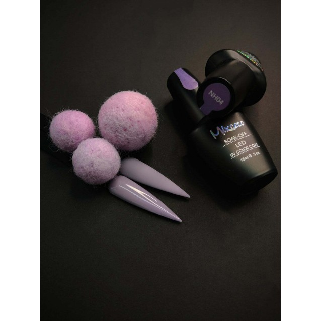 Mixcoco Ημιμόνιμο Βερνίκι Νυχιών NH 004 Grey Flavor Γκρι Μωβ 15ml