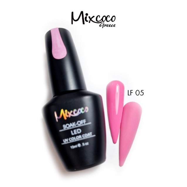 Mixcoco Ημιμόνιμο Βερνίκι Νυχιών LF 005 Baby Pink Έντονο 15ml