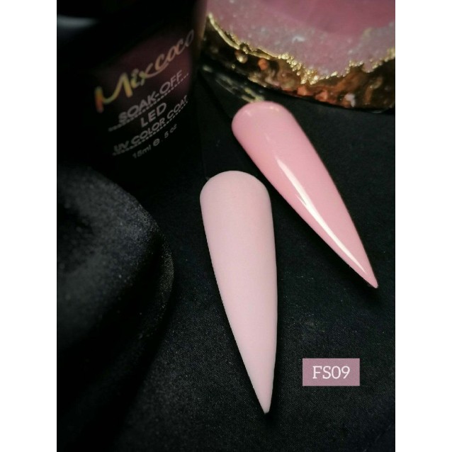 Mixcoco Ημιμόνιμο Βερνίκι Νυχιών FS 009 Ροζ Σομόν Σκούρο 15ml