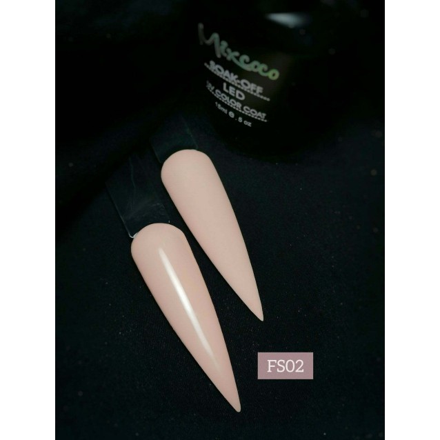 Mixcoco Ημιμόνιμο Βερνίκι Νυχιών FS 002 Ροζ Μπεζ 15ml