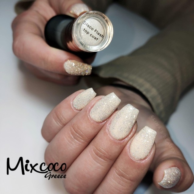 Mixcoco Ημιμόνιμο Βερνίκι Νυχιών FS 002 Ροζ Μπεζ 15ml