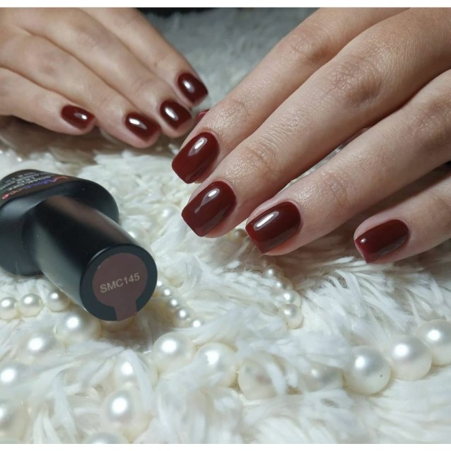 Mixcoco Ημιμόνιμο Βερνίκι Νυχιών SMC 145 Μπορντό 15ml