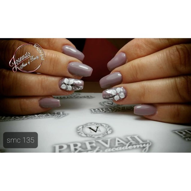 Mixcoco Ημιμόνιμο Βερνίκι Νυχιών SMC 135 Γκρι Μωβ 15ml