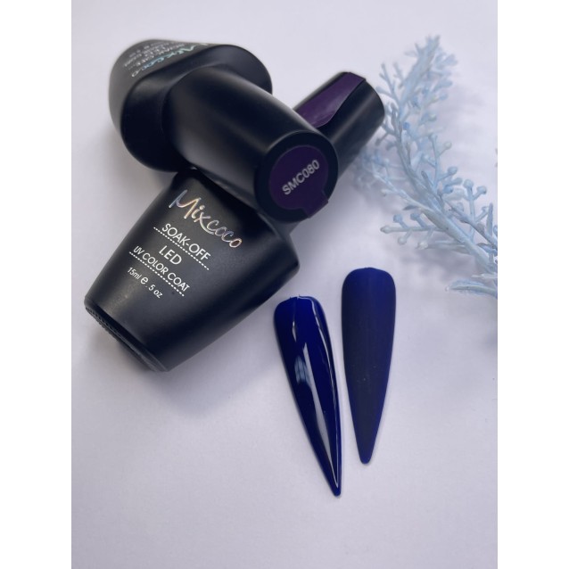 Mixcoco Ημιμόνιμο Βερνίκι Νυχιών SMC 080 Μπλε 15ml