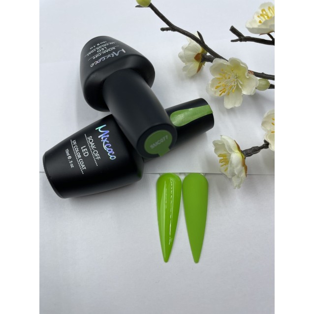 Mixcoco Ημιμόνιμο Βερνίκι Νυχιών SMC 077 Λαχανί 15ml