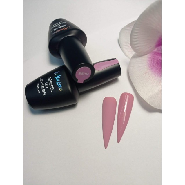 Mixcoco Ημιμόνιμο Βερνίκι Νυχιών SMC 114 Ροζ Ψυχρό 15ml