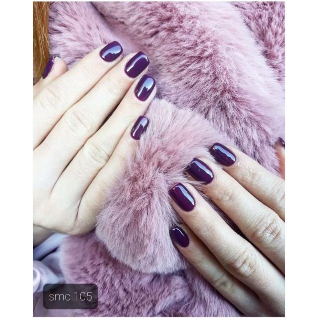 Mixcoco Ημιμόνιμο Βερνίκι Νυχιών SMC 105 Μωβ Μελιτζανί 15ml