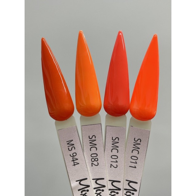Mixcoco Ημιμόνιμο Βερνίκι Νυχιών SMC 082 Fluo Σκούρο Πορτοκαλί 15ml