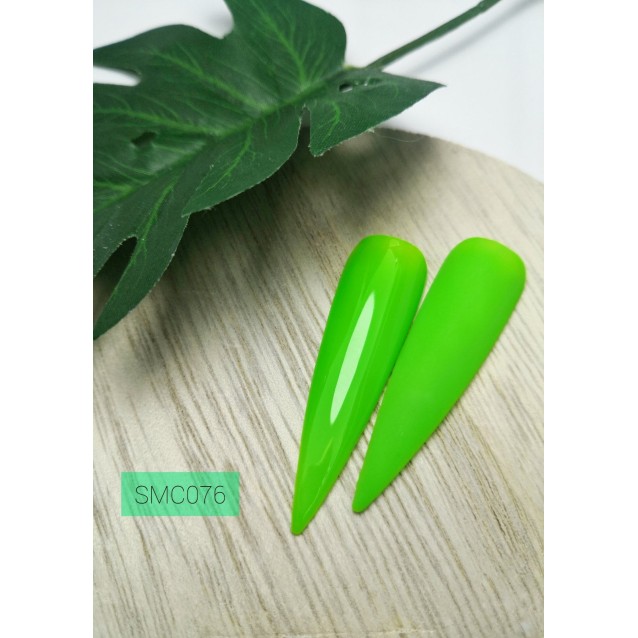 Mixcoco Ημιμόνιμο Βερνίκι Νυχιών SMC 076 Fluo Πράσινο 15ml