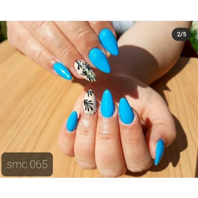 Mixcoco Ημιμόνιμο Βερνίκι Νυχιών SMC 065 Έντονο Γαλάζιο Μπλε 15ml