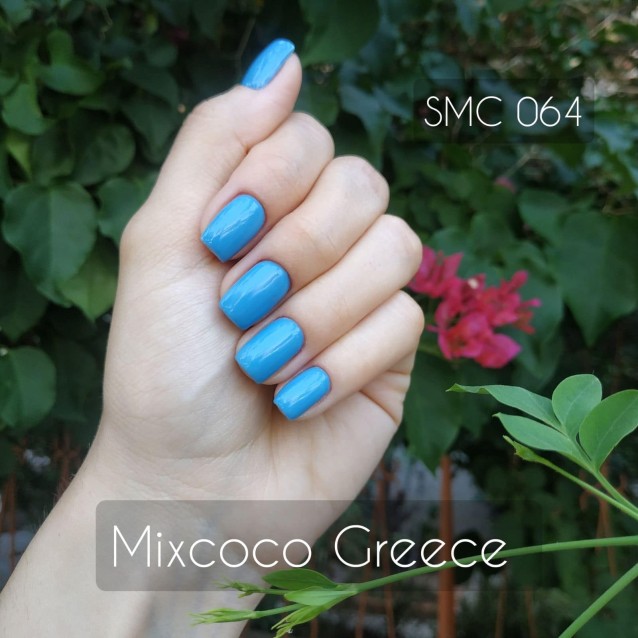 Mixcoco Ημιμόνιμο Βερνίκι Νυχιών SMC 064 Γαλάζιο Σκούρο 15ml