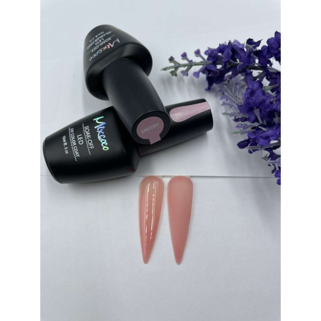 Mixcoco Ημιμόνιμο Βερνίκι Νυχιών SMC 060 Διάφανο Ροζ Ανοιχτό 15ml