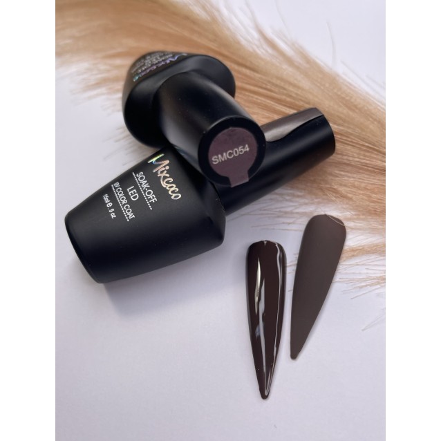 Mixcoco Ημιμόνιμο Βερνίκι Νυχιών SMC 054 Καφέ Γκρι Σκούρο 15ml
