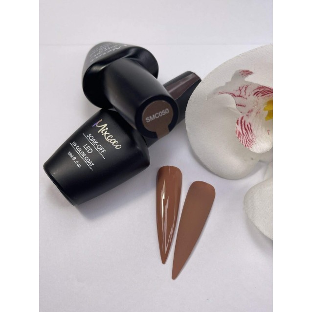 Mixcoco Ημιμόνιμο Βερνίκι Νυχιών SMC 050 Καφέ 15ml